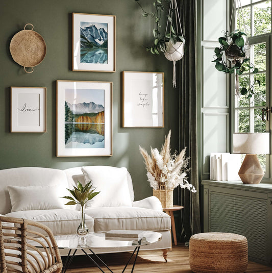 Bergpanorama Bilderwand