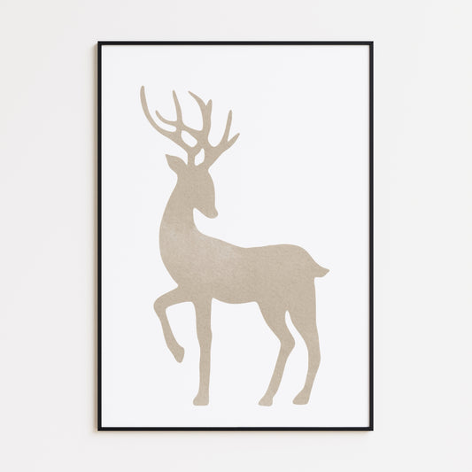 Nordic Deer Poster